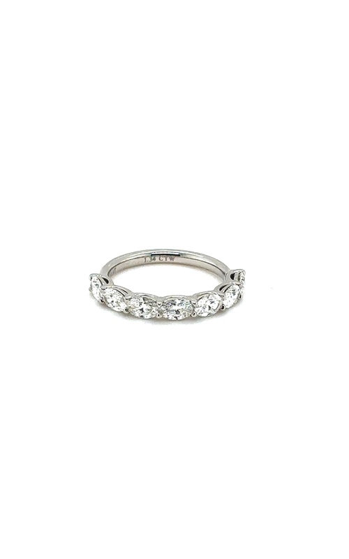 PLATINUM ETERNITY BAND W/ 7=1.34CTW G/H VS OVAL DIAMONDS