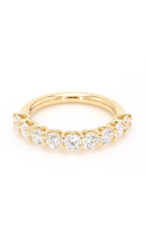 14KY COMFORT FIT BAND W/ 9=1.55CTW F/G VS ROUND DIAMONDS SIZE: 6.5