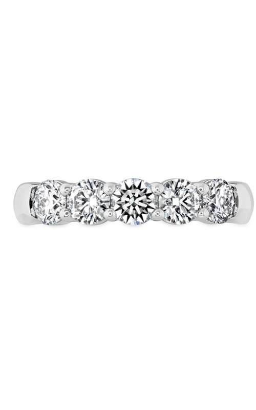 Hearts On Fire White 18 Karat Signature 5-Stone Band With 5=1.07Tw Round G/H VS Diamonds