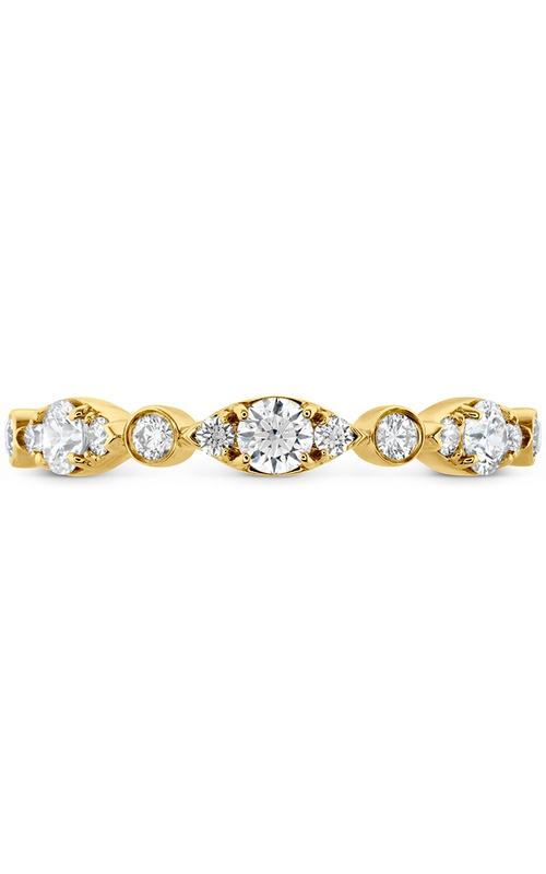 Hearts On Fire Yellow 18 Karat Hof Bezel Regal Band Size 6.5 With 13 = 0.45Tw Round G/H Vs Diamonds