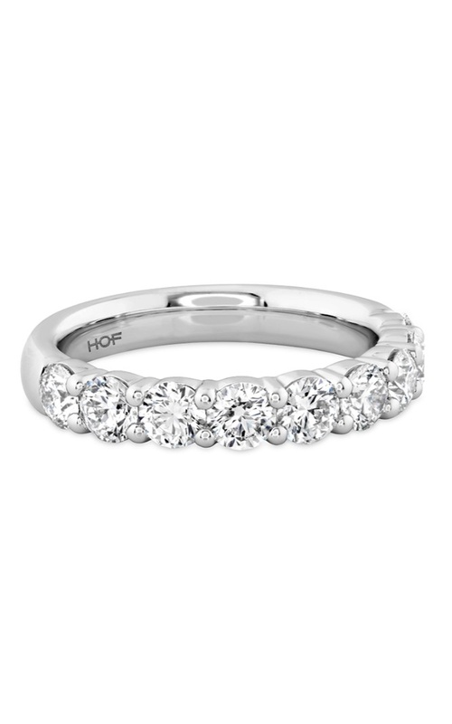 Hearts On Fire White 18 Karat Signature 9 Stone Band Size 6.5 With 9 1.57Tw Round G/H Vs Diamonds