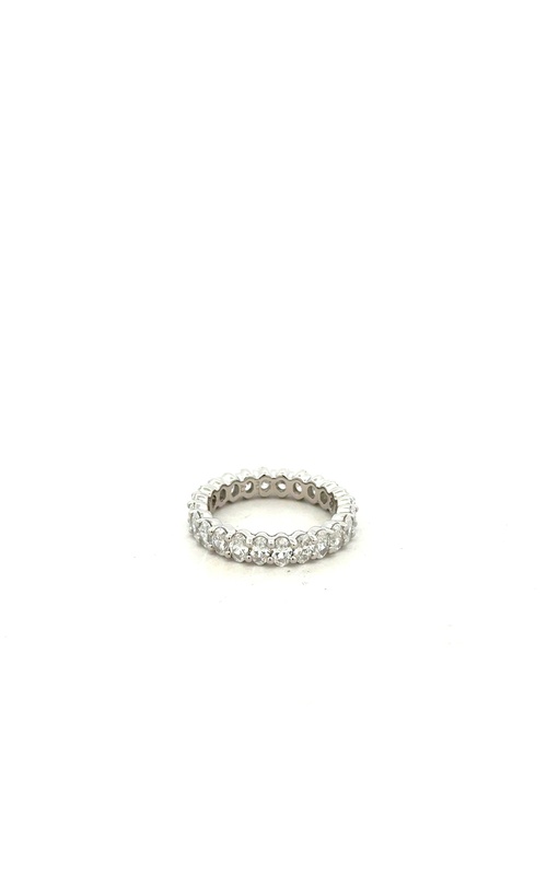 Platinum Diamond Eternity Wedding Band Size 5.25 With 24=2.24Tw Oval G/H Vs Diamonds