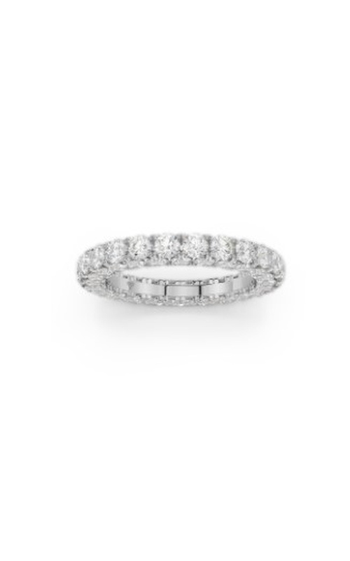 White 18 Karat Eternity Wedding Band Size 6.5 With 75=5.00Tw Round G/H Si Diamonds