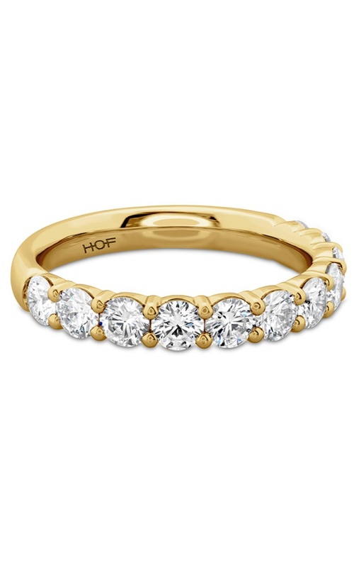 Hearts On Fire White 18 Karat Wedding Band Size 6.5 With 11=1.32Tw Round G/H Vs-Si Diamonds