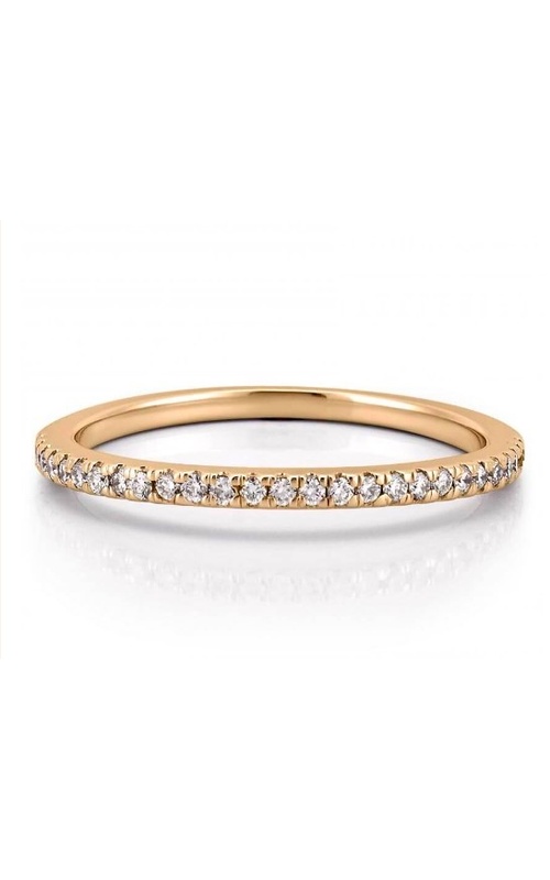 Hearts On Fire Yellow 18 Karat Transcend Premier Curved Diamond Band Size 6.5 With 24 = 0.18Tw Round G/H Vs Diamonds