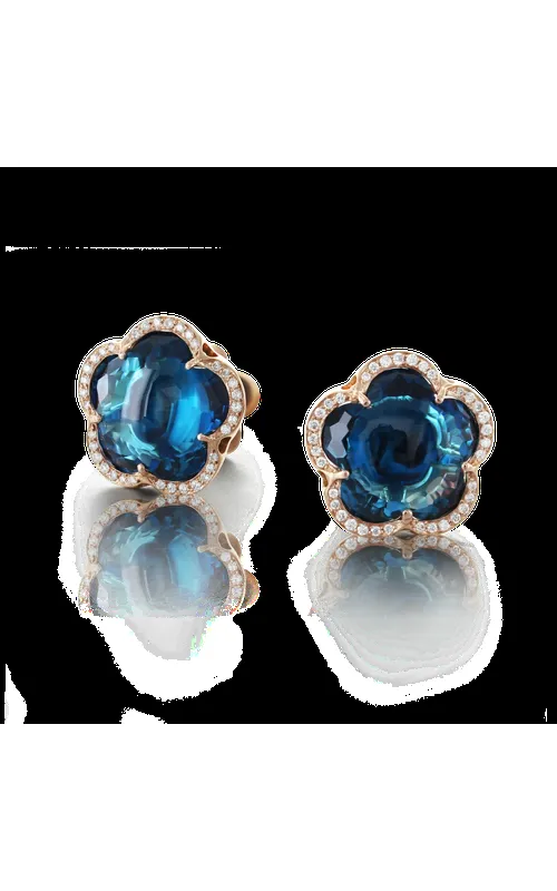Pasquale Bruni 18K Rose Bon Ton Earrings with 0.15Ctw F-G VVS-VS Diamonds