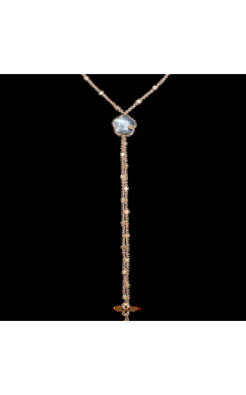 Pasquale Bruni 18K Rose Gold Ton Joli Necklace with 0.11Ctw F-G VVS-VS Diamonds