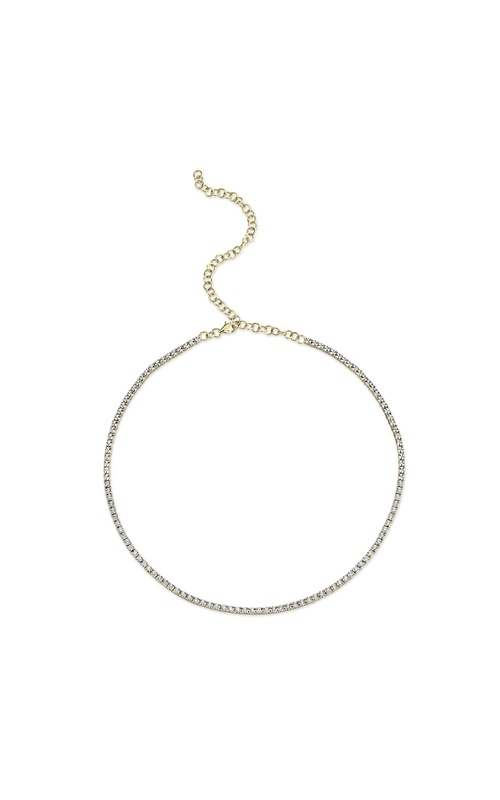 Yellow 14 Karat Necklace With 61=0.95Tw Round G/H Si Diamonds