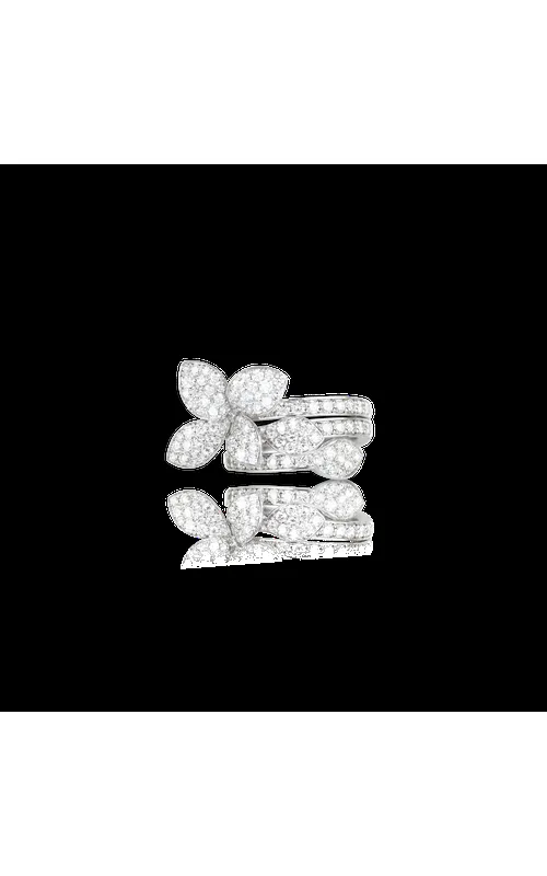 Pasquale Bruni 18K White Gold Heart to Earth Ring with 2.30Ctw F-G VVS-VS Diamonds Size: 13