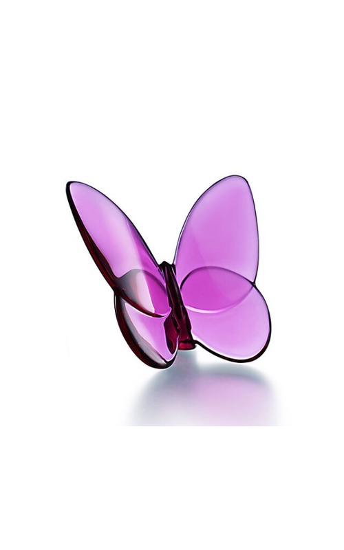 Baccarat Lucky Butterfly - Peony Pink