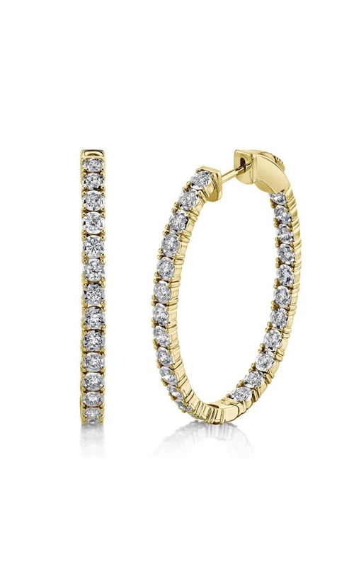 Yellow 14 Karat Earrings With 50 = 1.50Tw Round G/H Si Diamonds