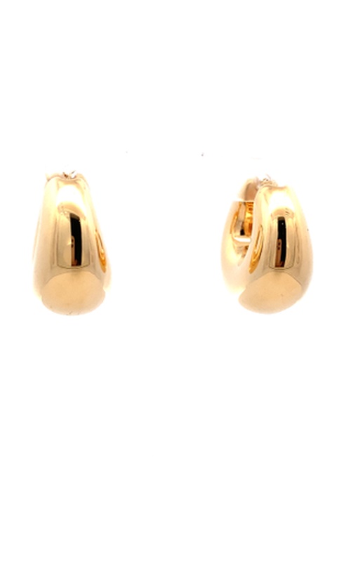 Yellow 14 Karat Chunky Hoop Earrings Total Grams: 6.25
