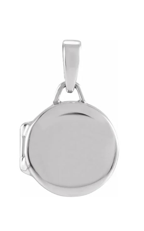 14KW round metal locket