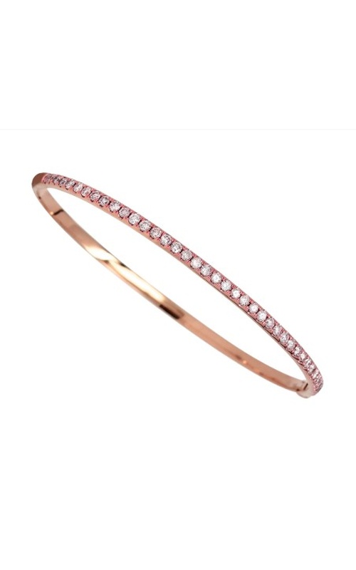 Rose 18 Karat Diamond Bracelet With 47 =0.50Tw Round G/H Si Diamonds