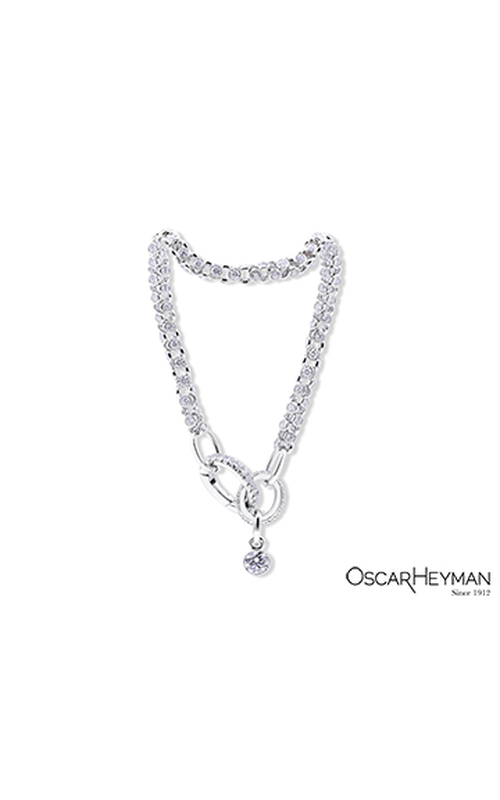 Oscar Heyman Platinum diamond bracelet with 180=9.30ctw F/G VS round diamonds length 7.25