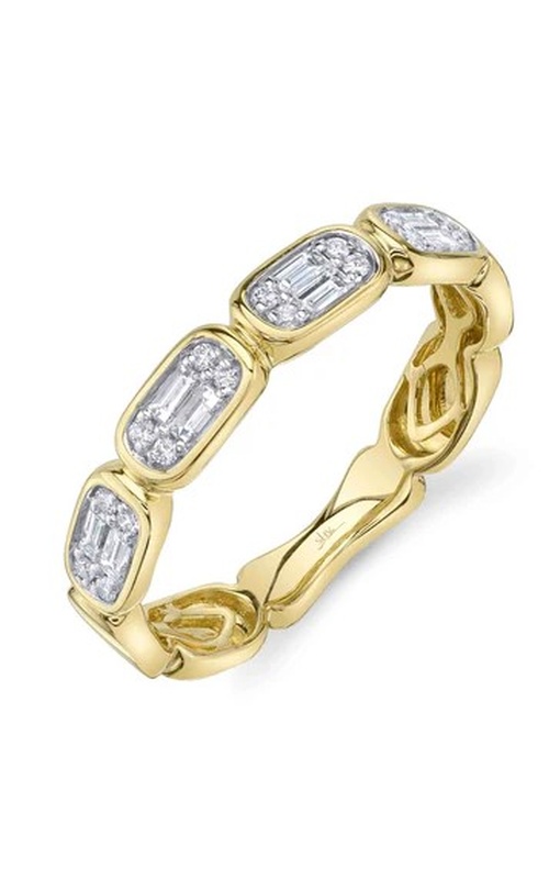 Yellow 14 Karat Fashion Ring Size 7 With 24 = 0.29Tw Mixed G/H Si Diamonds