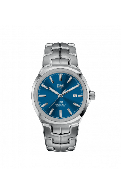 PRE-OWNED TAG HEUER LINK 41MM CALIBRE 5 AUTOMATIC STAINLESS STEEL CASE BLUE DIAL STAINLESS STEEL BRACELET - YES BOX AND PAPERS CIRCA 2026