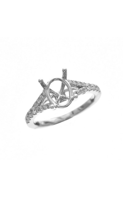 White 18 Karat Ring Size 6.5 With 24 = 0.34Tw Round G/H Si Diamonds