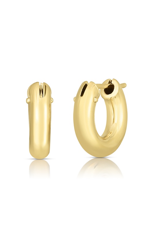 18K YELLOW ROUND PERFECT HOOP 15MM