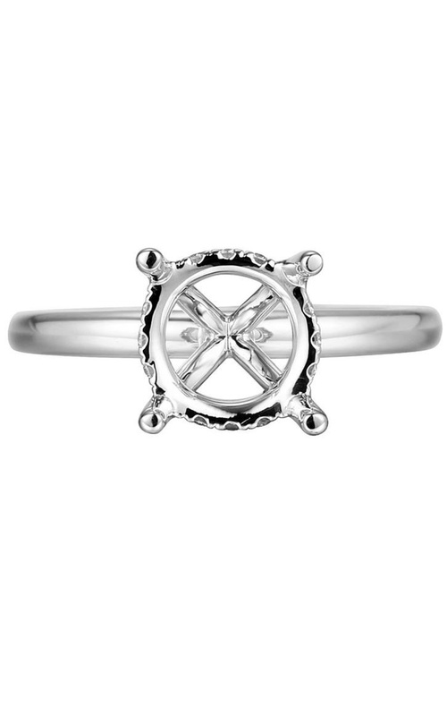 White 18 Karat Ring Size 6.5 With 12=0.12Tw Round G/H Si2 Diamonds