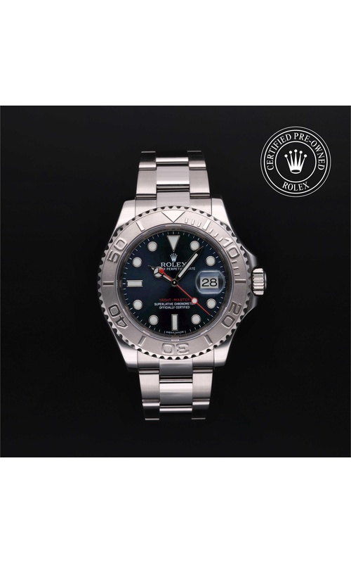 RCPO ROLEX 40MM SS/PLAT YACHT-MASTER BLUE INDEX OYSTER BRACELET - 116622 / G868763 BOX AND PAPERS CIRCA 2012