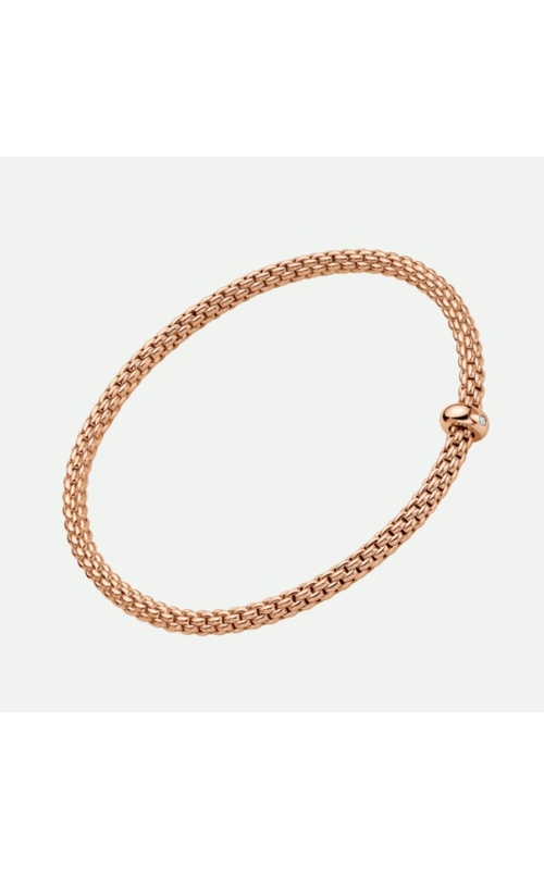 Fope Rose 18 Karat Bracelet With One = 0.01Ct Round Diamond