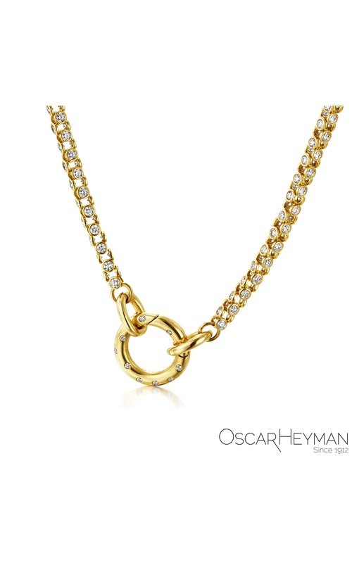 Oscar Heyman 18k yellow gold Double-sided Link Necklace