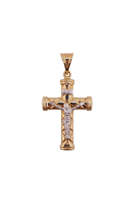 14KY/W crucifix pendant
