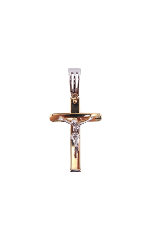 14KY/W crucifix pendant