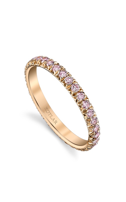Harry Kotlar 18k Rose gold French Cut Artisan Pave ring