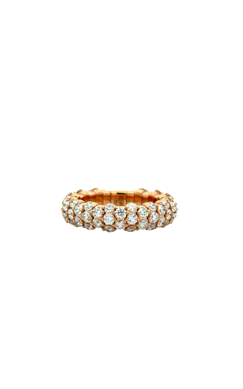 Zydo Rose 18 Karat Fashion Ring Size 6 With = 2.61Tw Round F Vs Diamonds