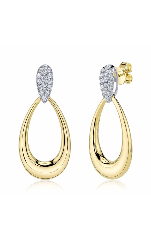 White/Yellow 14 Karat Earrings With 32 1.39Tw Round G/H Si Diamonds