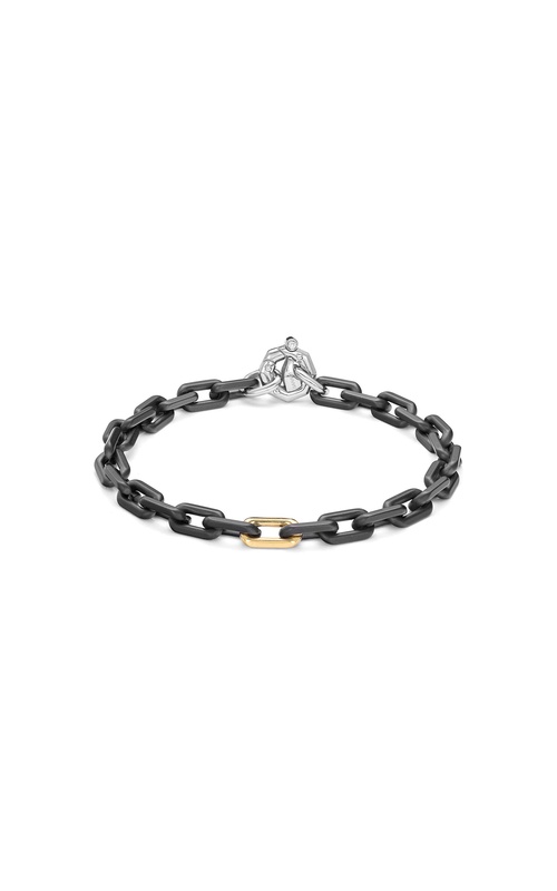 Baraka 18k Yellow gold and Cyborg Ceramic Paperclip Bracelet