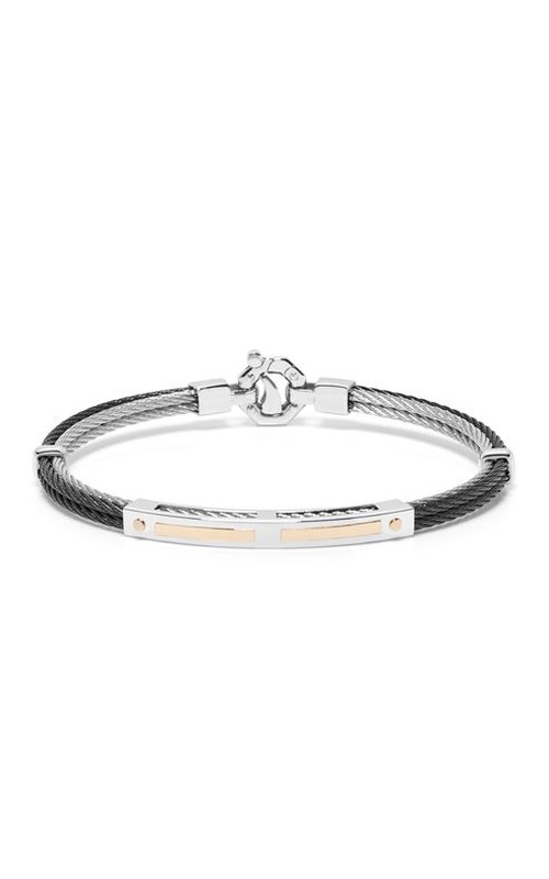 Baraka Bracelet 18K Rose Gold, 316L Stainless Steel, Black PVD, Diamond