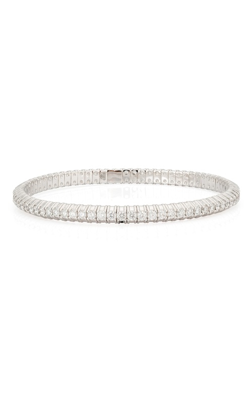 Zydo White 18 Karat Diamond Stretch Bracelet