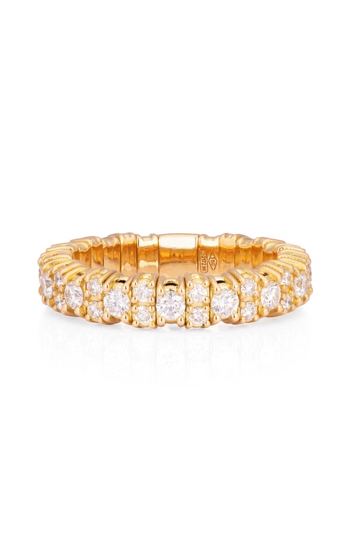 Zydo Yellow 18 Karat Stretch Diamond Eternity Ring