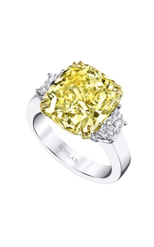 Harry Kotlar Platinum & 18K Engagement Ring