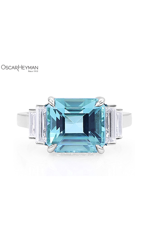 Oscar Heyman Platinum Tourmaline and Diamond Ring