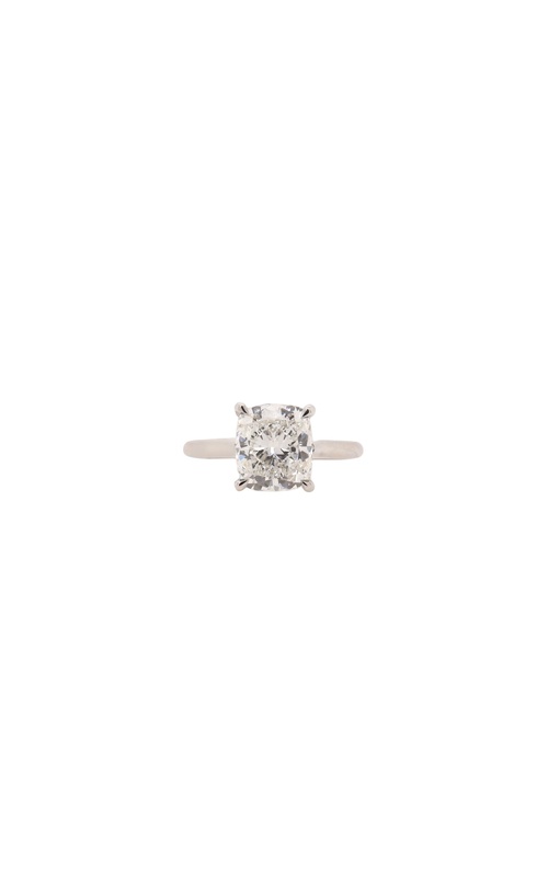 Platinum Cushion Diamond Engagement Ring with Hidden Halo with 3.01ct cushion G/VVS2 diamond and 20=0.10Tw G/VS round diamonds