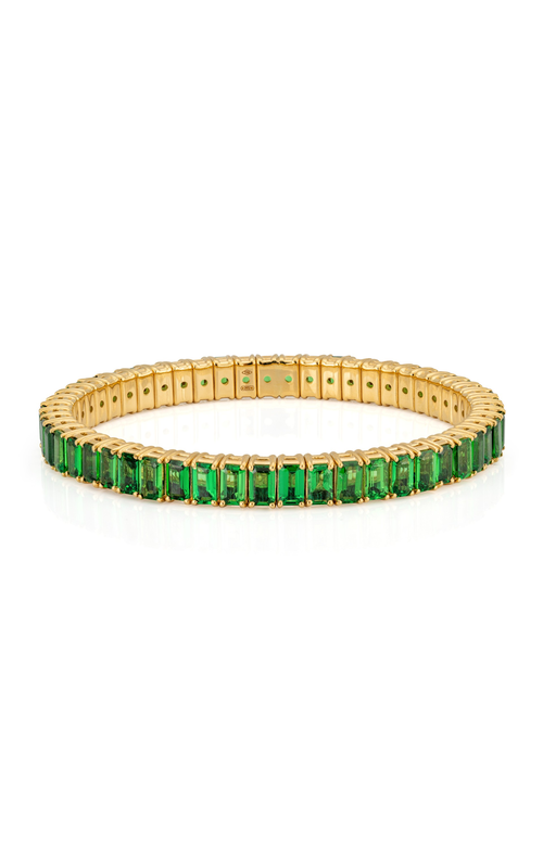 Zydo 18k Yellow Gold Tsavorite Stretch Bracelet