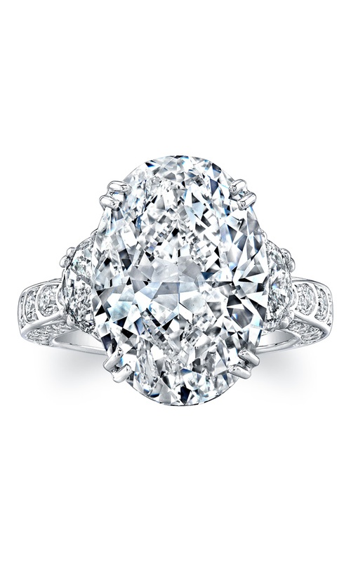 Harry Kotlar Platinum Artisan Pave Diamond Engagement Ring