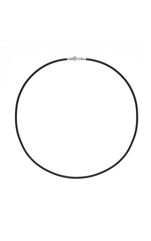 Baraka Rubber And Stainless Steel Necklace