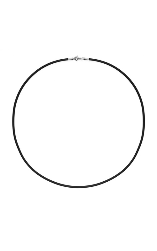 Baraka Rubber And Stainless Steel Necklace