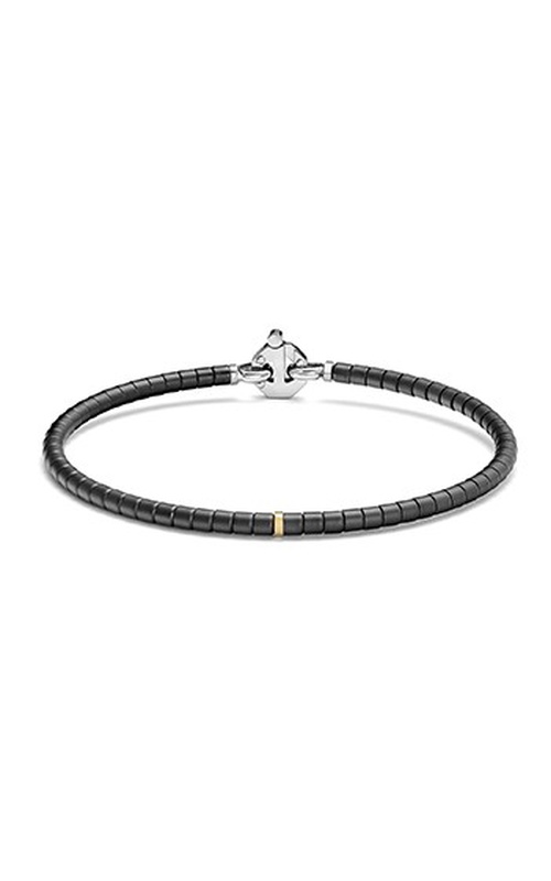 Baraka Yellow Stainless Steel/18 Karat And Black Ceramic Bracelet