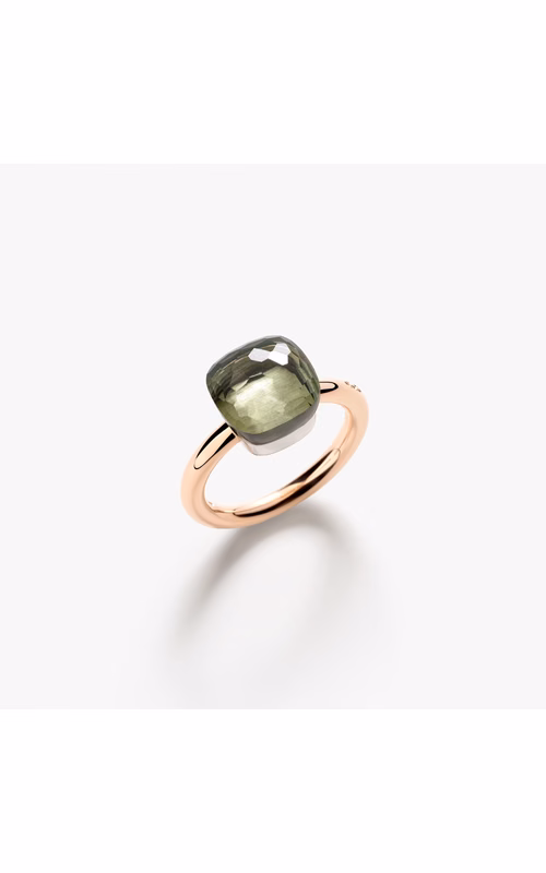 Pomellato 18K Rose/White Gold Ring Nudo Classic
