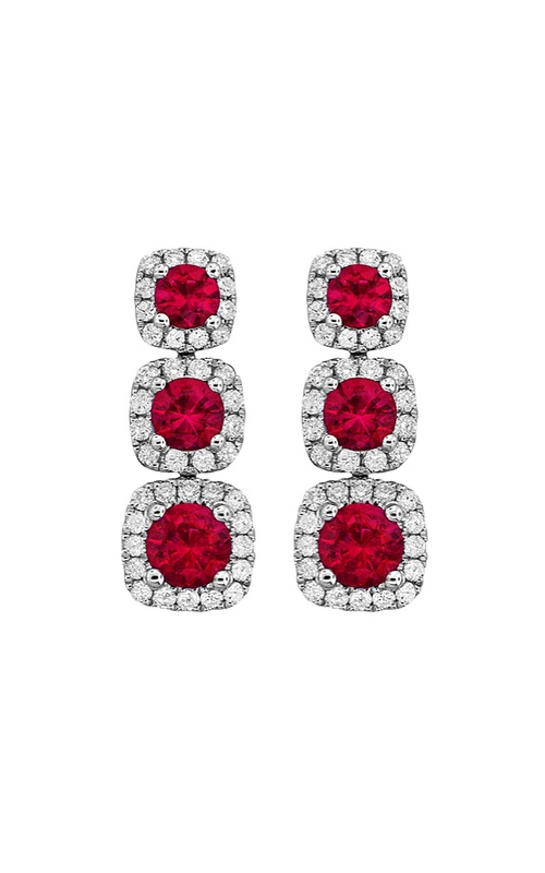 18K White Gold Drop Earring 001-210-00624