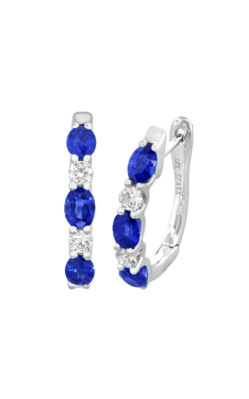 18K White Gold Hoop Earring 001-210-00601