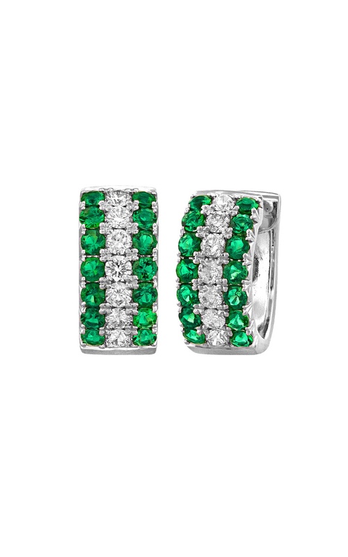 18K White Gold Huggies Earring 001-210-00590