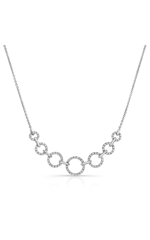 14K White Gold Diamond Necklace 001-165-00554