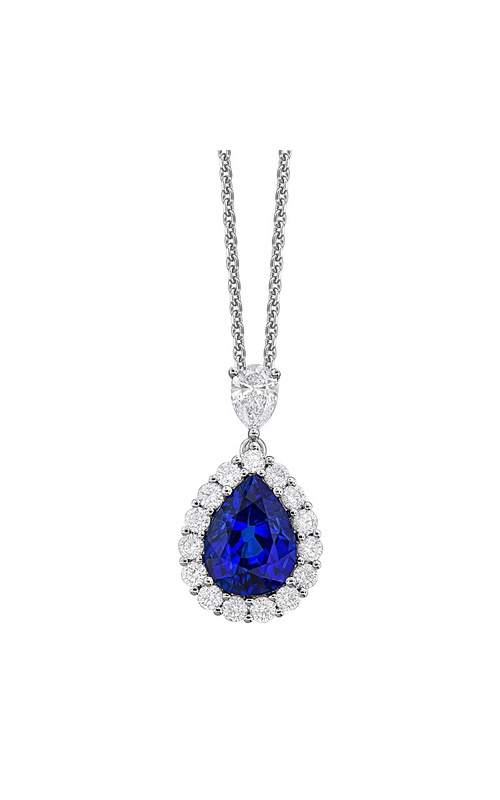 18K White Gold Gemstone Necklace 001-235-00248
